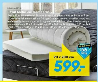 Bilka Royal arctic lux topmadras tilbud