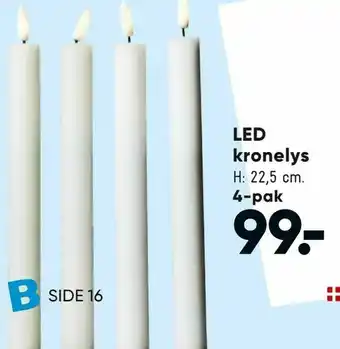 Bilka LED kronelys tilbud