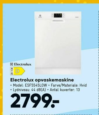 Bilka Electrolux opvaskemaskine tilbud
