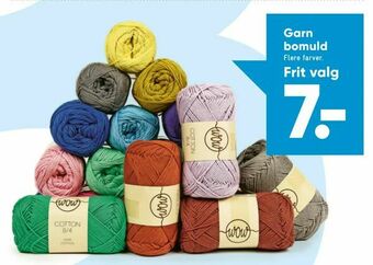 Bilka Garn bomuld tilbud