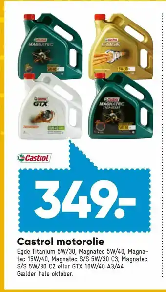Castrol motorolie