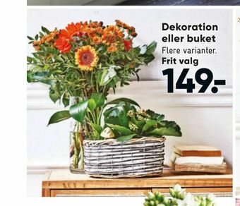 Bilka Dekoration eller buket tilbud