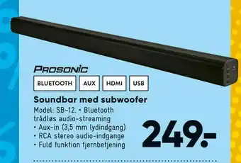 Bilka Soundbar med subwoofer tilbud