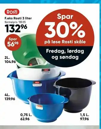 Bilka Rosti 3 liter tilbud