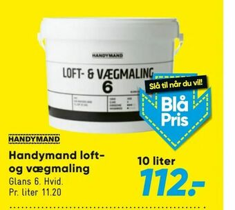 Bilka Handymand loft og vægmaling. tilbud