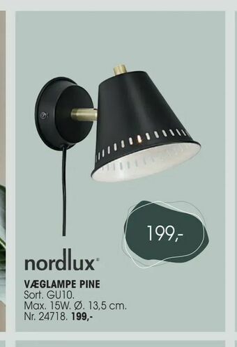 Daells Bolighus Væglampe pine tilbud