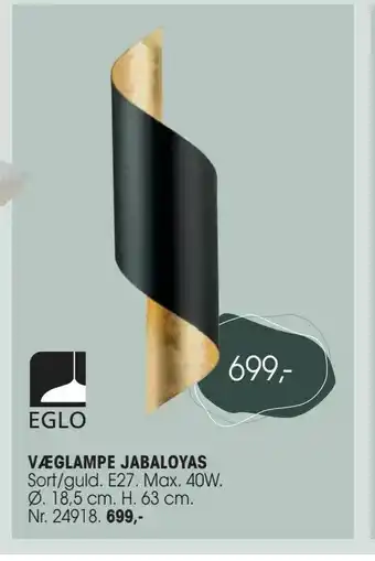Daells Bolighus Væglampe jabaloyas tilbud