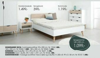Daells Bolighus Sengeramme 140 x 200 cm tilbud