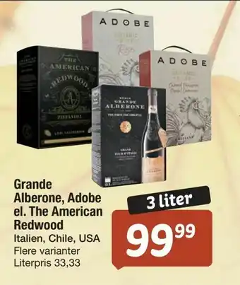 Fakta Tyskland Grande Alberone, Adobe el. The American Redwood tilbud