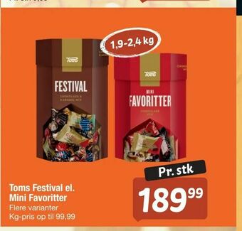 Fakta Tyskland Toms Festival el. Mini Favoritter tilbud