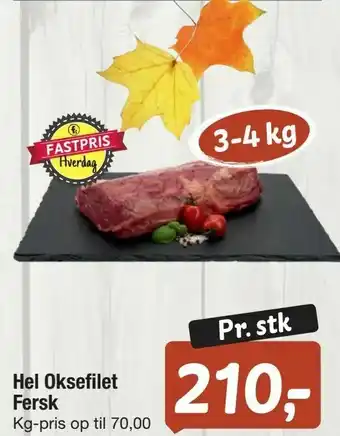 Fakta Tyskland Hel Oksefilet Fersk tilbud