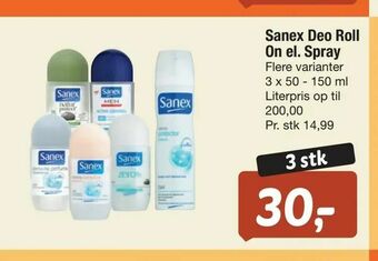 Sanex Deo Roll On el. Spray