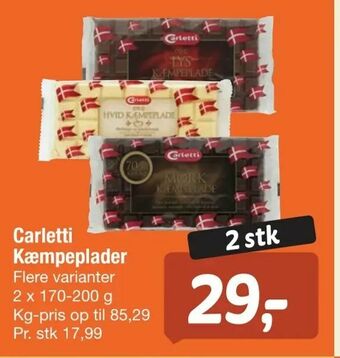 Fakta Tyskland Carletti Kæmpeplader tilbud