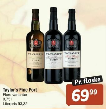 Fakta Tyskland Taylor's Fine Port tilbud