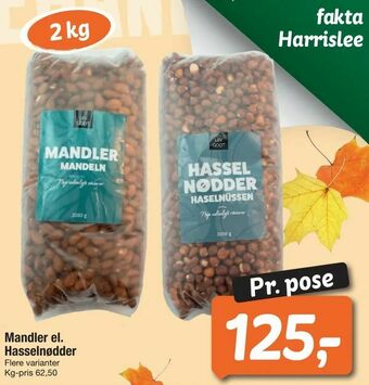Fakta Tyskland Mandler el. Hasselnødder tilbud