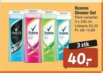 Fakta Tyskland Rexona Shower Gel tilbud
