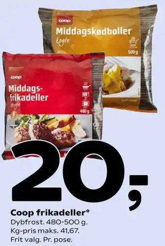 Coop 365 Coop Frikadeller 480-500 g tilbud