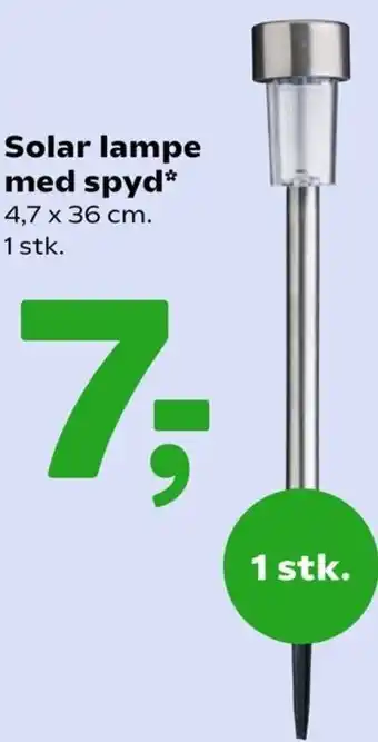 Coop 365 Solar Lampe Med Spyd 4,7 x 36 cm tilbud