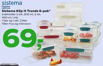 Sistema Klip It Trends 6-Pak 400 ml