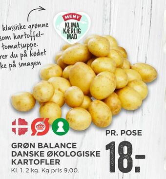 MENY Grøn balance danske økologiske kartofler tilbud