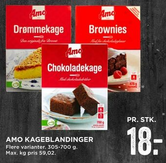 MENY Amo kageblandinger tilbud