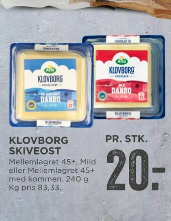 MENY Klovborg skiveost tilbud