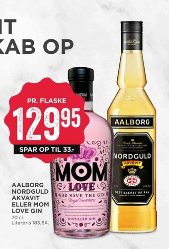 Aalborg nordguld akvavit eller mom love gin