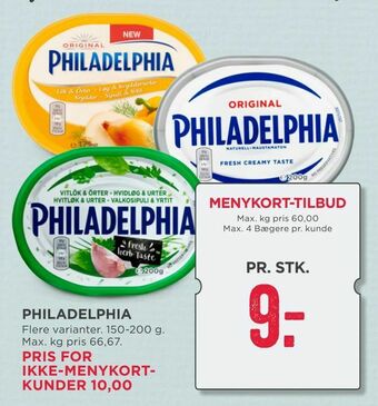 MENY Philadelphia tilbud