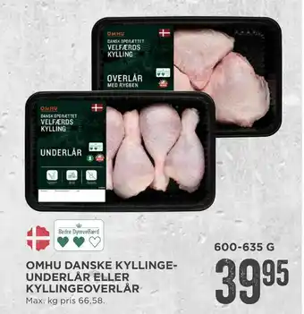 MENY Omhu danske kyllinge- underlår eller kyllingeoverlår tilbud
