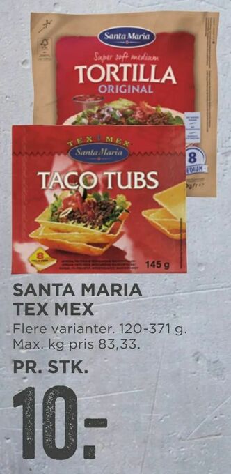 MENY Santa maria tex mex tilbud