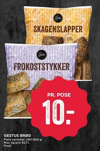 MENY Gestus brød tilbud