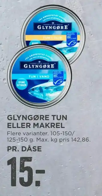 MENY Glyngøre tun eller makrel tilbud