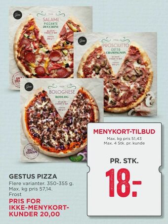 MENY Gestus pizza tilbud