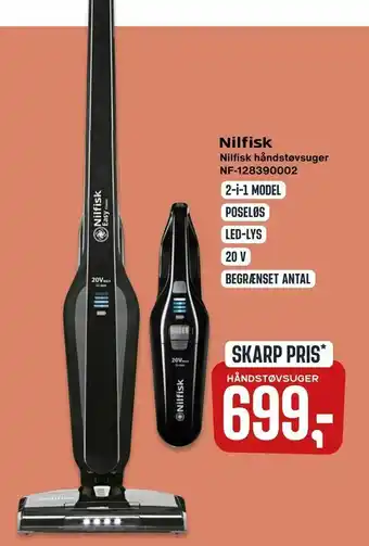 Skousen Nilfisk håndstøvsuger NF-128390002 tilbud