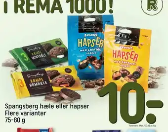 REMA 1000 Spangsberg hæle eller hapser tilbud