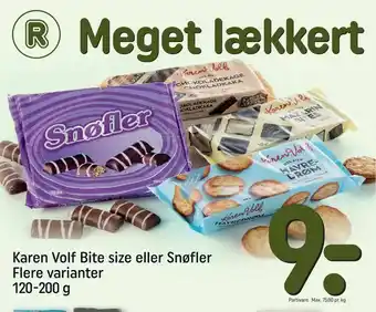 REMA 1000 Karen Volf Bite size eller Snøfler tilbud