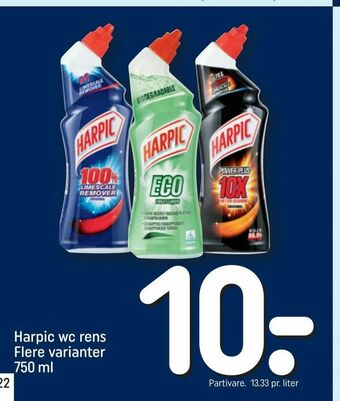 REMA 1000 Harpic wc rens tilbud