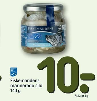 REMA 1000 Fiskemandens marinerede sild tilbud