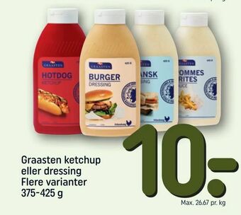REMA 1000 Graasten ketchup eller dressing tilbud