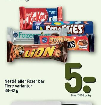 REMA 1000 Nestlé eller Fazer bar tilbud