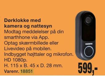 Harald Nyborg Trådløs dørklokke tilbud