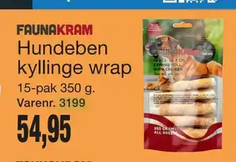 Hundeben kyllinge wrap