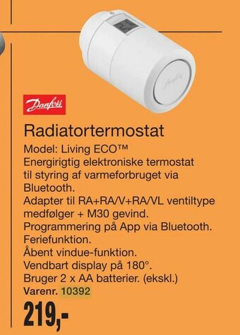 Harald Nyborg Radiatortermostat tilbud