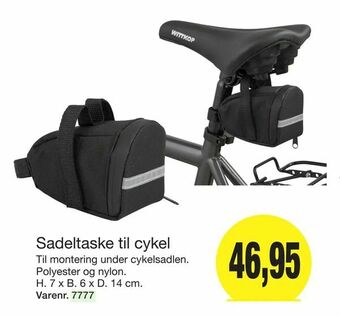 Sadeltaske til cykel