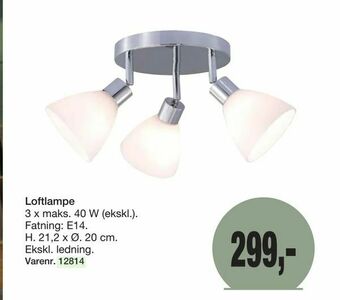 Harald Nyborg Loftlampe tilbud