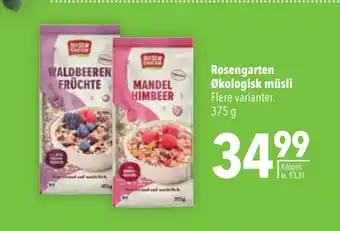 Citti Rosengarten Økologisk müsli tilbud
