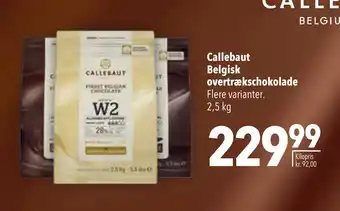 Citti Callebaut Belgisk overtrækschokolade tilbud