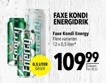 Citti FAXE KONDI ENERGIDRIK tilbud