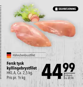 Citti Fersk tysk kyllingebrystfilet tilbud