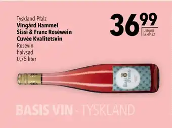 Citti Vingård Hammel Sissi & Franz Roséwein Cuvée Kvalitetsvin tilbud